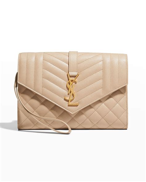 ysl clutch weiss|ysl monogram clutch.